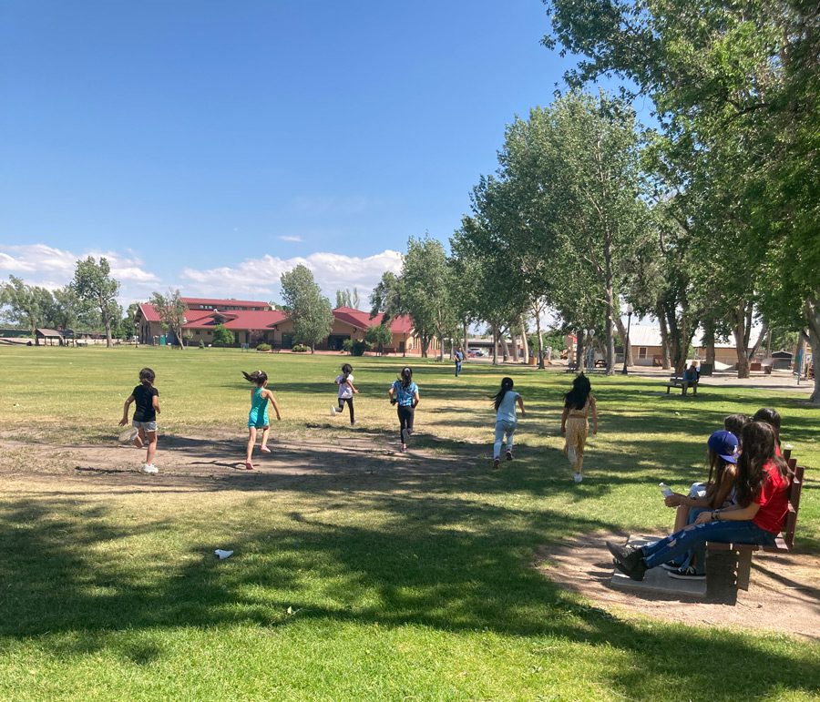 San Luis Valley Immigrant Resource Center - Immigration & Integration Services Alamosa Colorado - Youth running at Cole Park